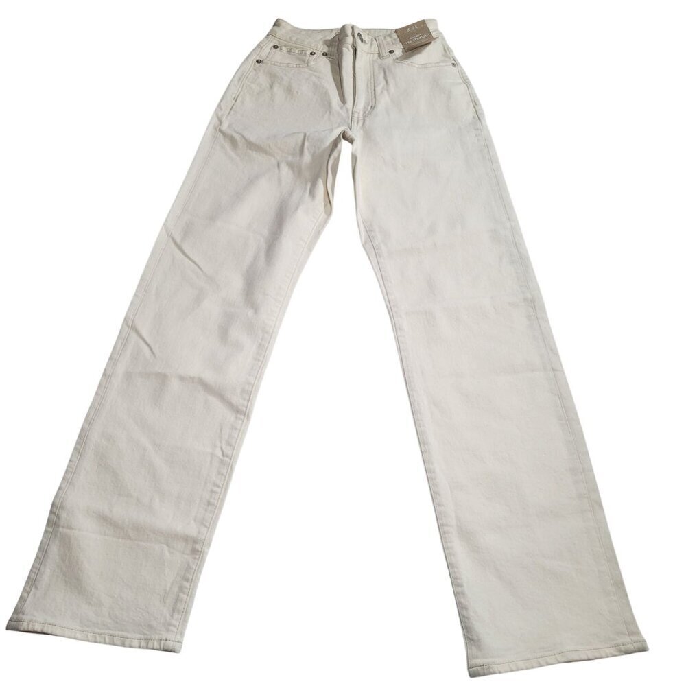 Madewell Curvy 90s Straight White High Rise Cotton Denim Jeans Size W24